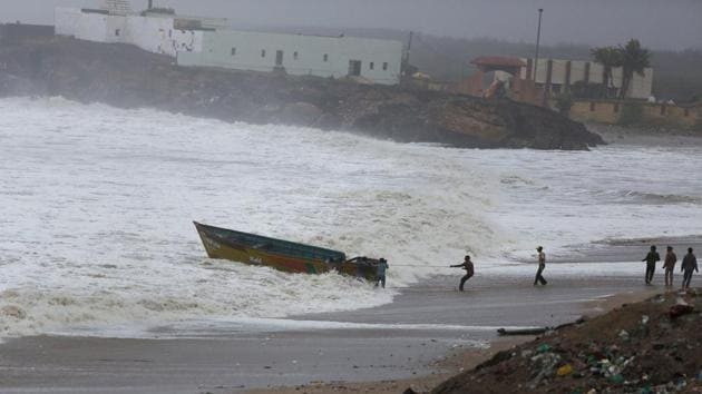 Cyclone Vayu is the second major storm facing India in 2019. While it was expected to make landfall on the western coastline of India around Gujarat on Thursday, reports indicate it has changed trajectory overnight and is now moving northwards. (PTI) 