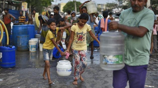 Photos: An anomalous struggle for water in Delhi’s Sanjay Colony ...