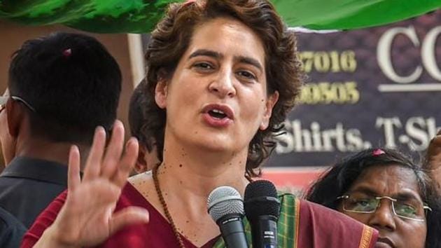 After a review on Wednesday, Priyanka Gandhi, the Congress’s incharge of eastern Uttar Pradesh, indicated that she would like to hold another round of detailed discussion. (PTI PHOTO) After a review on Wednesday, Priyanka Gandhi, the Congress’s incharge of eastern Uttar Pradesh, indicated that she would like to hold another round of detailed discussion. (PTI PHOTO)