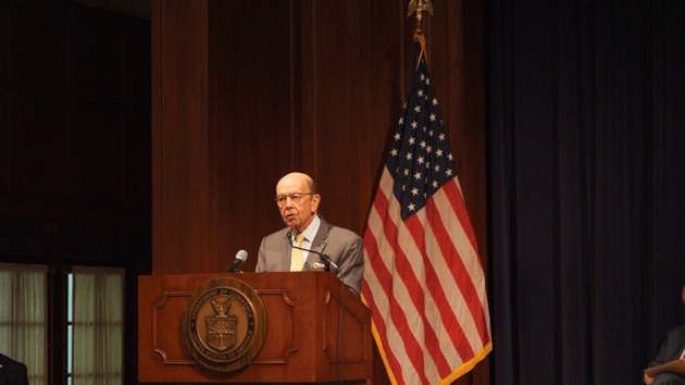Many US companies find it advantageous to take the approach of working through their states to establish partnerships and identify customers in Indian, said the US Commerce Secretary.(Photo by @SecretaryRoss)