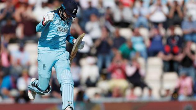 England's Joe Root celebrates his century. (Action Images via Reuters)