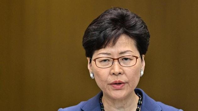 Carrie Lam, who is appointed by a committee stacked with Beijing loyalists, had previously refused to consider abandoning the bill.(AFP File Photo)