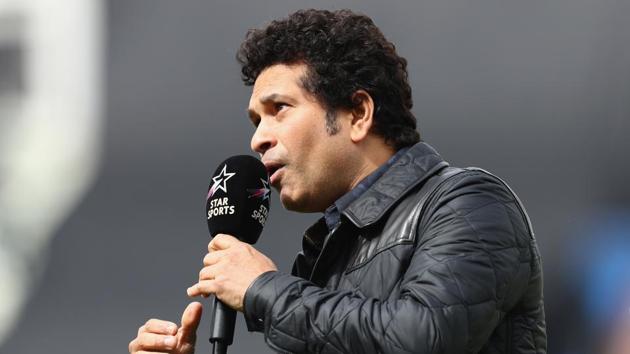BIRMINGHAM, ENGLAND - JUNE 04: Former India cricketer Sachin Tendulkar on pitchside media duty during the ICC Champions Trophy match between India and Pakistan at Edgbaston on June 4, 2017 in Birmingham, England. (Photo by Michael Steele/Getty Images) (Getty Images) BIRMINGHAM, ENGLAND - JUNE 04: Former India cricketer Sachin Tendulkar on pitchside media duty during the ICC Champions Trophy match between India and Pakistan at Edgbaston on June 4, 2017 in Birmingham, England. (Photo by Michael Steele/Getty Images) (Getty Images)