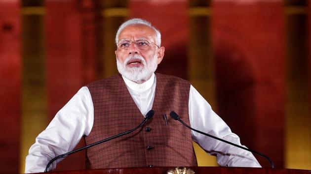 Prime Minister Narendra Modi has written a personal letter to ‘Gram Pradhans’ requesting them to conserve rainwater .(Reuters File Photo)