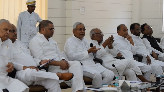 Having secured and encashed a respectable seat-sharing agreement with the BJP in the just-concluded Lok Sabha elections, Nitish Kumar is gearing up for next year’s assembly elections, which will be crucial for his future and that of his party’s. (Photo by@Jduonline)