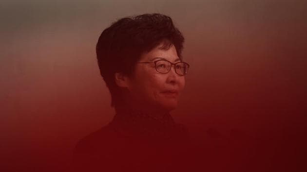 July 2017: Carrie Lam became Hong Kong’s chief executive. Hong Kong voters could not directly elect their chief executive. Lam was sworn in by General Secretary of the Communist Party and President Xi Jinping and was widely seen as the Communist Party’s favoured candidate. (Vincent Yu / AP File)