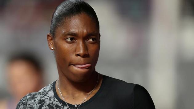 South Africa's Caster Semenya before the women's 800m.(REUTERS)