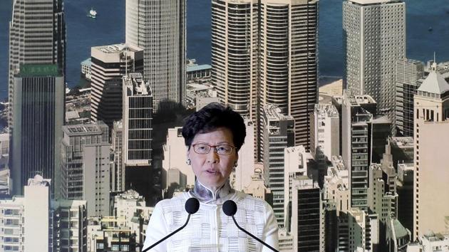 April 2019: Lam’s government introduced amendments to Hong Kong’s extradition laws that allowed criminal suspects to be extradited to China. Opponents said the changes would damage the territory’s legal independence and suspects would not be guaranteed fair trials. (AP)
