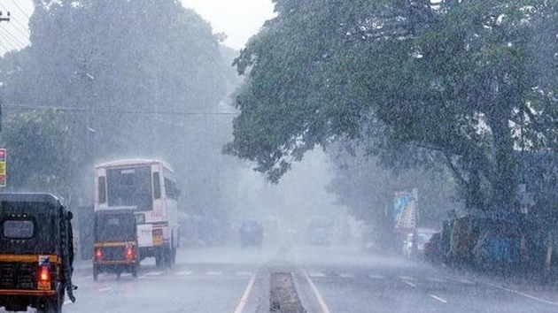 According to IMD’s bulletin on Monday, cyclone Vayu has moved north-eastwards and weakened into a deep depression. The IMD scientists expect monsoon advancement to pick up again in 4-5 days.(HT Photo)