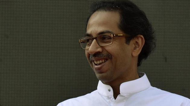 Shiv Sena chief Uddhav Thackeray on Sunday asked the Bharatiya Janata Party (BJP)-led central government to bring an ordinance or an executive order for the construction of a Ram temple in place of the demolished Babri mosque in Ayodhya. (Kunal Patil/ Hindustan Times) Shiv Sena chief Uddhav Thackeray on Sunday asked the Bharatiya Janata Party (BJP)-led central government to bring an ordinance or an executive order for the construction of a Ram temple in place of the demolished Babri mosque in Ayodhya. (Kunal Patil/ Hindustan Times)