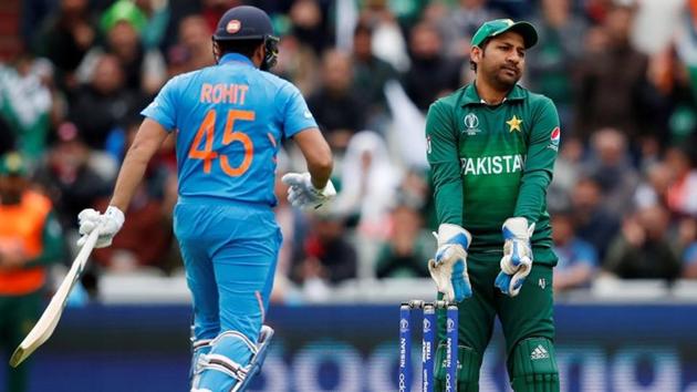 Pakistan's Sarfaraz Ahmed reacts after a chance to catch of India's Rohit Sharma was missed. (Action Images via Reuters) Pakistan's Sarfaraz Ahmed reacts after a chance to catch of India's Rohit Sharma was missed. (Action Images via Reuters)