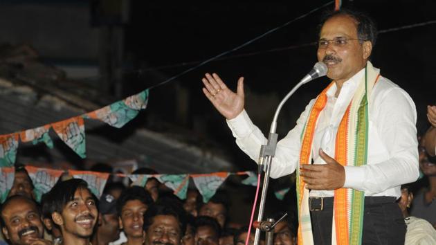 The Congress on Wednesday named five-time MP Adhir Ranjan Chowdhury as the leader of the party in the Lok Sabha. Chowdhury is the lone Congress MP from Bengal, representing Berhampore since 1999. The party took the decision at a meeting this morning where party chief Rahul Gandhi and his mother, UPA chairperson Sonia Gandhi, were present. (Samir Jana / HT File)