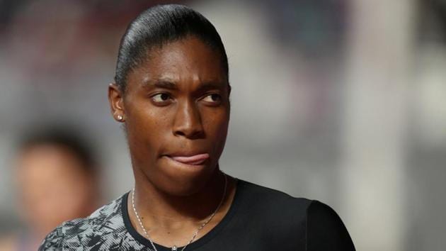 South Africa's Caster Semenya before the women's 800m.(REUTERS)