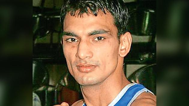 Boxer Jai Bhagwan, an inspector with Haryana Police, was posted at the Kalanwali police station in Sirsa till recently.(File Photo)