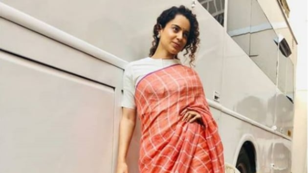 Go ethnic with the classic handloom sarees and beat the heat in style.(/InstagramTeam_Kangana_Ranaut)