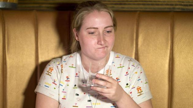 It may be China’s national spirit, but for London bartender Ellie Veale it’s clear from the first swig why baijiu has not caught on overseas. After some initial fruity notes, Veale crinkled her nose as the crystal-clear booze revealed its intense, earthy essence. (Tolga Akmen / AFP) It may be China’s national spirit, but for London bartender Ellie Veale it’s clear from the first swig why baijiu has not caught on overseas. After some initial fruity notes, Veale crinkled her nose as the crystal-clear booze revealed its intense, earthy essence. (Tolga Akmen / AFP)