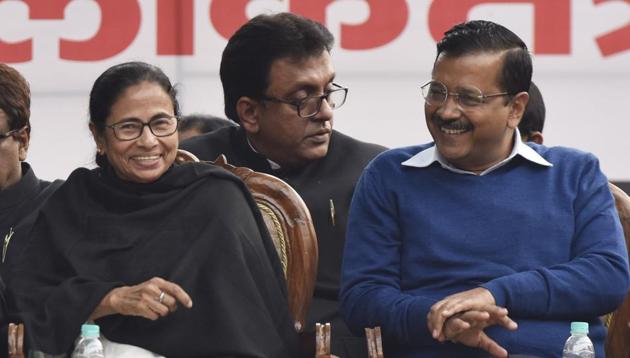 Top leaders from many opposition parties will miss the brainstorming session called by PM Modi to discuss ‘one-nation, one-poll’ idea. BSP chief Mayawati and Delhi CM Arvind Kejriwal are the latest party bosses to decline the invite. DMK president MK Stalin, TMC chief Mamata Banerjee, TRS president K Chandrasekhar Rao and TDP chief N Chandrababu Naidu are among others skipping the Wednesday meet. (Sanjeev Verma / HT File)