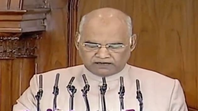 President Kovind addresses joint sitting of Parliament. (Photo ANI)