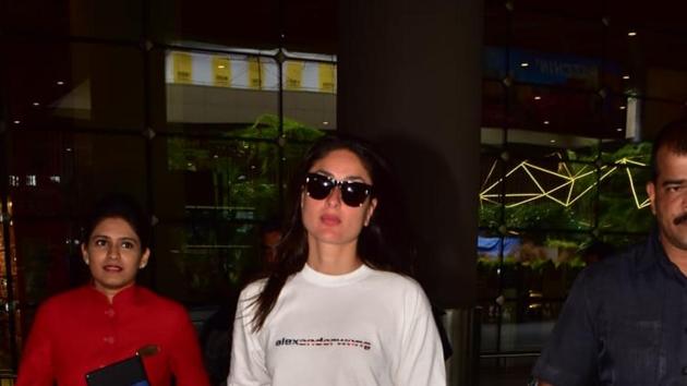 Kareena Kapoor Khan snapped at Mumbai airport.(Varinder Chawla)