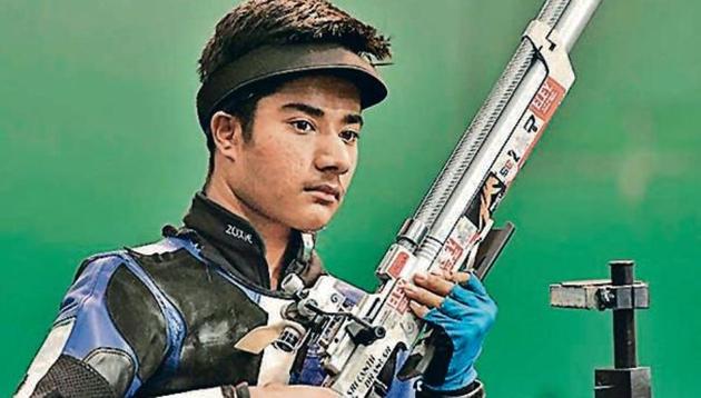 Shooter Dhanush Srikanth(HT Photo)