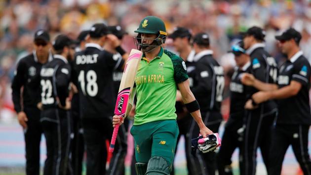 Faf du Plessis was yorked by Lockie Ferguson (Action Images via Reuters)
