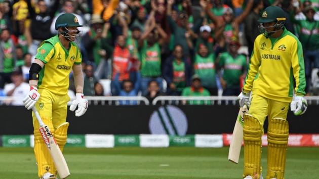 Earlier, David Warner hammered 166 runs as Australia post a mammoth total of 381 runs on the board. (AFP)