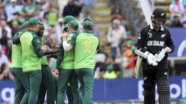 Kagiso Rabada struck early as he got rid of Colin Munro (AP)