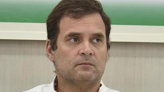 Congress President Rahul Gandhi during Congress Working Committee (CWC) meeting on May 25.(Sanjeev Verma/HT PHOTO) Congress President Rahul Gandhi during Congress Working Committee (CWC) meeting on May 25.(Sanjeev Verma/HT PHOTO)