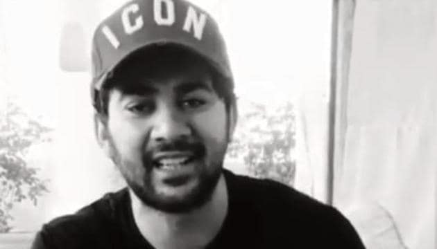 Karan Deol shared a video of himself on World Music Day.