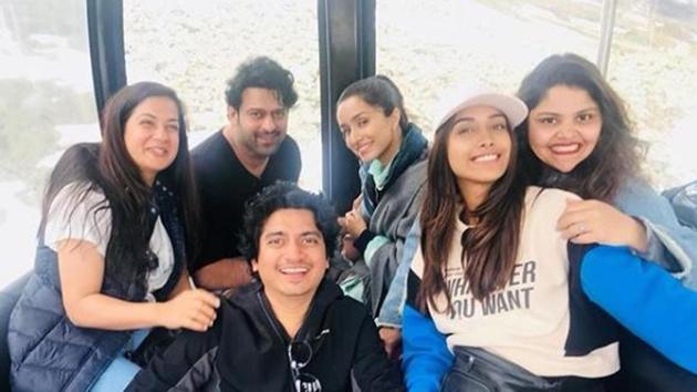 Team of Saaho, including Prabhas and Shraddha Kapoor, are in Austria for a shoot.(Nikita Menon/Instagram)