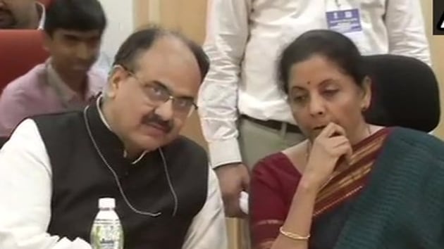 Briefing reporters after the 35th meeting of the Council, Revenue Secretary A B Pandey said it has been decided to allow the use of Aadhaar by businesses to register with GST-Network. (Tiwtter/ANI) Briefing reporters after the 35th meeting of the Council, Revenue Secretary A B Pandey said it has been decided to allow the use of Aadhaar by businesses to register with GST-Network. (Tiwtter/ANI)