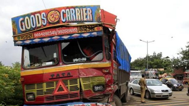 According to the police, the incident took place on Wednesday around midnight when Babu Lal tried to stop the truck at a checkpoint on Dwarka Expressway for routine inspection. (HT Photo) According to the police, the incident took place on Wednesday around midnight when Babu Lal tried to stop the truck at a checkpoint on Dwarka Expressway for routine inspection. (HT Photo)