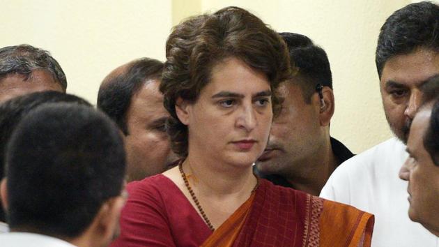 Congress general secretary for east UP, Priyanka Gandhi Vadra, has targeted Yogi Adityanath government over rising crime against women in the state. (Mohd Zakir/HT File) Congress general secretary for east UP, Priyanka Gandhi Vadra, has targeted Yogi Adityanath government over rising crime against women in the state. (Mohd Zakir/HT File)
