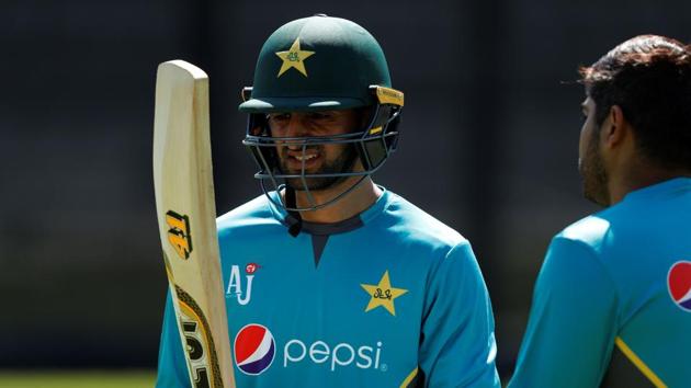 Pakistan's Shoaib Malik looks at his bat during net practice at Lords Cricket Ground in London. (AFP) Pakistan's Shoaib Malik looks at his bat during net practice at Lords Cricket Ground in London. (AFP)