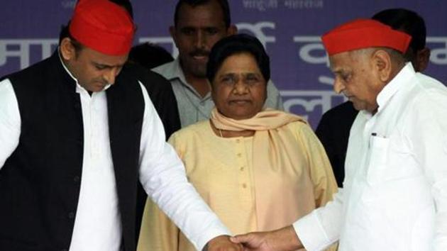 When traditional rivals Bahujan Samaj Party (BSP) and Samajwadi Party (SP) buried 24 years of acrimony to forge an alliance in January this year, they seemed poised to present a tough challenge to the Bharatiya Janata Party (BJP).(ANI Photo)