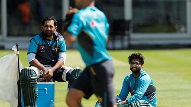 Pakistan's captain Sarfaraz Ahmed (L) and Pakistan's Imam-ul-Haq (R) look on during fielding practice at Lords Cricket Ground in London on June 22, 2019, ahead of Pakistan's next 2019 Cricket World Cup match against South Africa (AFP) Pakistan's captain Sarfaraz Ahmed (L) and Pakistan's Imam-ul-Haq (R) look on during fielding practice at Lords Cricket Ground in London on June 22, 2019, ahead of Pakistan's next 2019 Cricket World Cup match against South Africa (AFP)