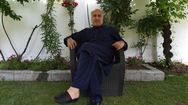 Hasnain Masoodi, National Conference leader and Member of Parliament from Anantnag constituency, in Srinagar, Jammu and Kashmir. (Waseem Andrabi / Hindustan Times) Hasnain Masoodi, National Conference leader and Member of Parliament from Anantnag constituency, in Srinagar, Jammu and Kashmir. (Waseem Andrabi / Hindustan Times)