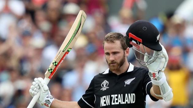 New Zealand's Kane Williamson celebrates reaching his century (Action Images via Reuters)