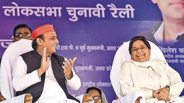 This triggered obvious introspection in the SP-BSP ranks. Mayawati was more aggressive in the blame game, despite having benefited more than the SP from the alliance.(HT Photo) This triggered obvious introspection in the SP-BSP ranks. Mayawati was more aggressive in the blame game, despite having benefited more than the SP from the alliance.(HT Photo)