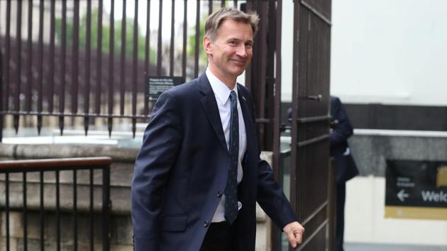 Jeremy Hunt, one of the two candidates vying to replace British Prime Minister Theresa May, said on Monday that rival Boris Johnson was a coward for avoiding public head-to-head debates on what to do about Brexit. (Reuters File Photo) Jeremy Hunt, one of the two candidates vying to replace British Prime Minister Theresa May, said on Monday that rival Boris Johnson was a coward for avoiding public head-to-head debates on what to do about Brexit. (Reuters File Photo)