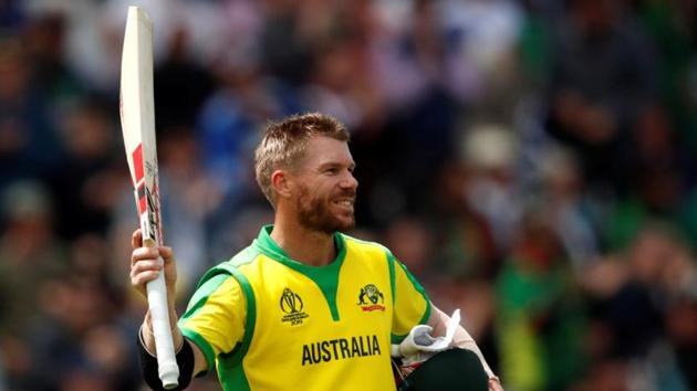 Australia's David Warner walks off after losing his wicket.(Action Images via Reuters)