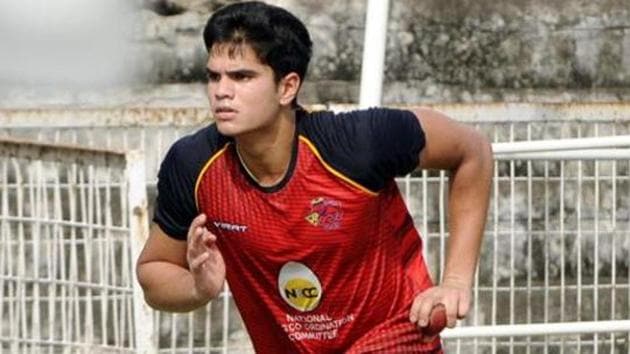 A file picture of Arjun Tendulkar.(HT Photo)