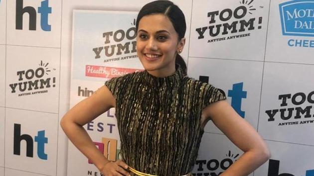 Tapsee Pannu manages to carry off a range of looks effortlessly.