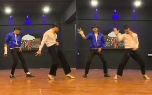 Tiger Shroff performs Michael Jackson’s hooksteps to Ranveer Singh’s Khalbali. Tiger Shroff performs Michael Jackson’s hooksteps to Ranveer Singh’s Khalbali.