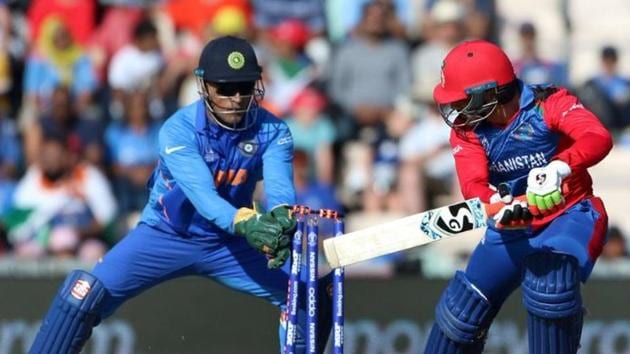 MS Dhoni inflicts a stumping against Afghanistan(BCCI)