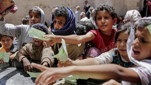 Yemen’s rebels last month turned back a World Food Program shipment meant to feed some 100,000 families in the war-torn nation that’s been pushed to the brink of starvation, a spokesperson said. (AP/Representative Image) Yemen’s rebels last month turned back a World Food Program shipment meant to feed some 100,000 families in the war-torn nation that’s been pushed to the brink of starvation, a spokesperson said. (AP/Representative Image)