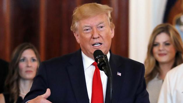 President Donald Trump speaks at the White House in Washington, Monday, June 24, 2019.(AP)