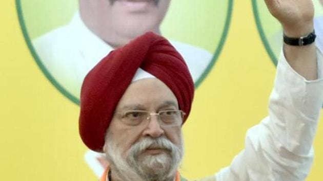 Hardeep Puri on Tuesday said that the target of completion of constructions of all houses under Pradhan Mantri Awas Yojana -Urban (PMAY) will be achieved by the end of 2020. (Photo by Sameer Sehgal/Hindustan Times) Hardeep Puri on Tuesday said that the target of completion of constructions of all houses under Pradhan Mantri Awas Yojana -Urban (PMAY) will be achieved by the end of 2020. (Photo by Sameer Sehgal/Hindustan Times)
