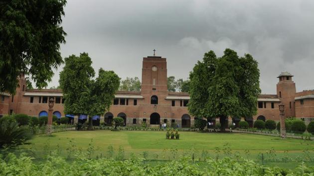 A View of St.Stephen's College at Delhi University in New Delhi, India(Hindustan Times)