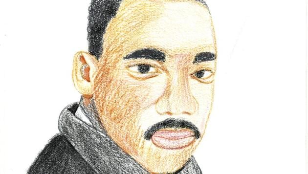 Martin Luther King Jr’s portrait by Bhumika V Kumawat, St Mary’s High School. “I aspire to become an artist when I grow up. I love drawing. People around me have always appreciated my paintings and encouraged me to paint.”